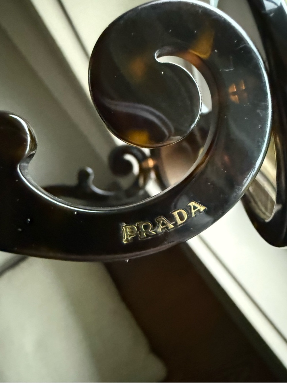 PRADA Baroque Tortoiseshell Sunglasses - Picture 7 of 8